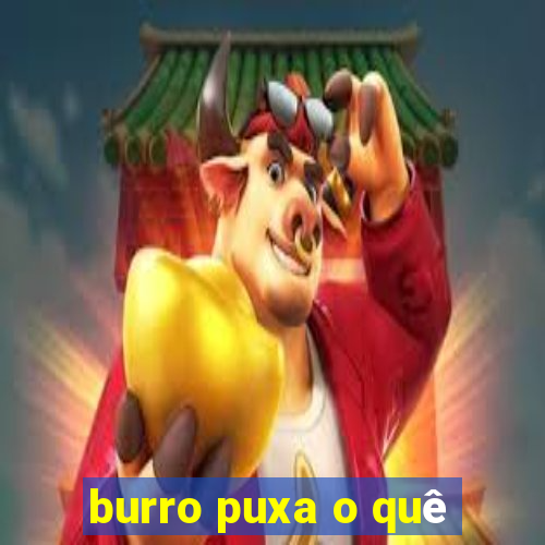 burro puxa o quê